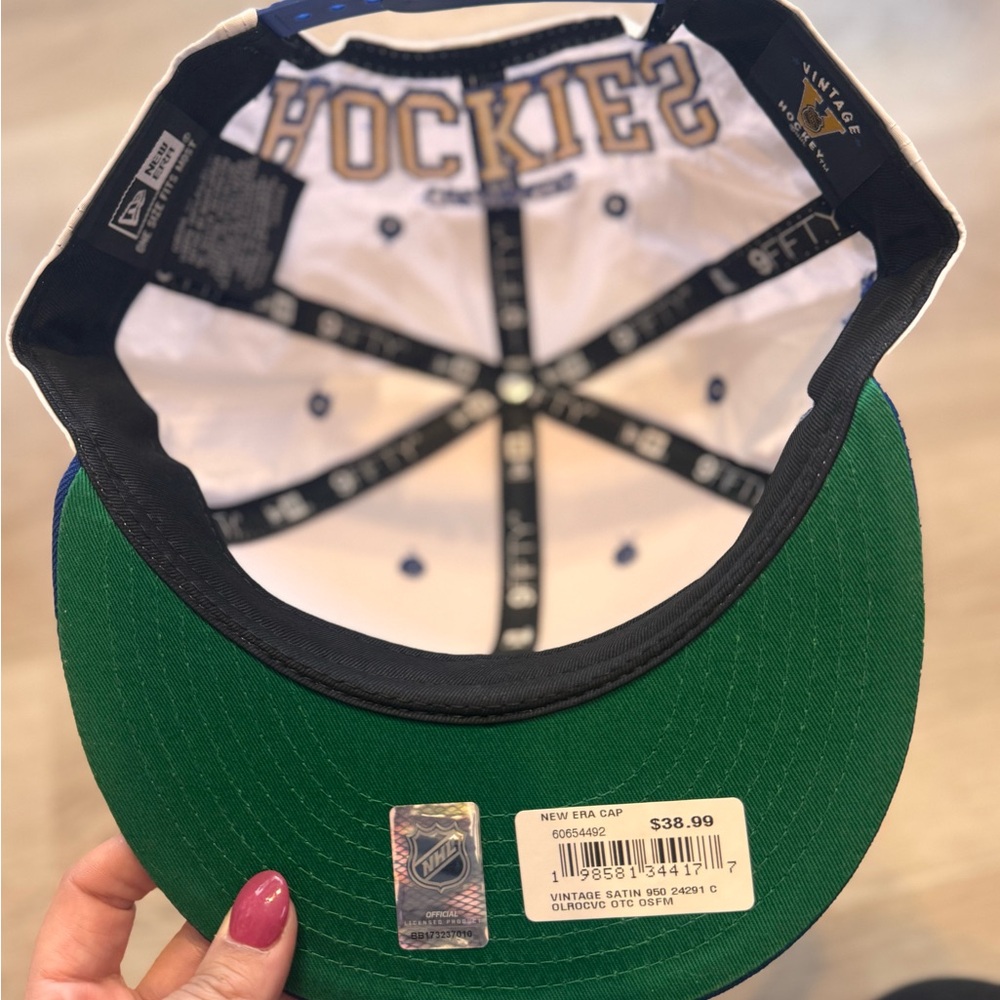 New Era Colorado Rockies NHL Rare Throwback Vintage Hockey SnapBack - Picture 6 of 8